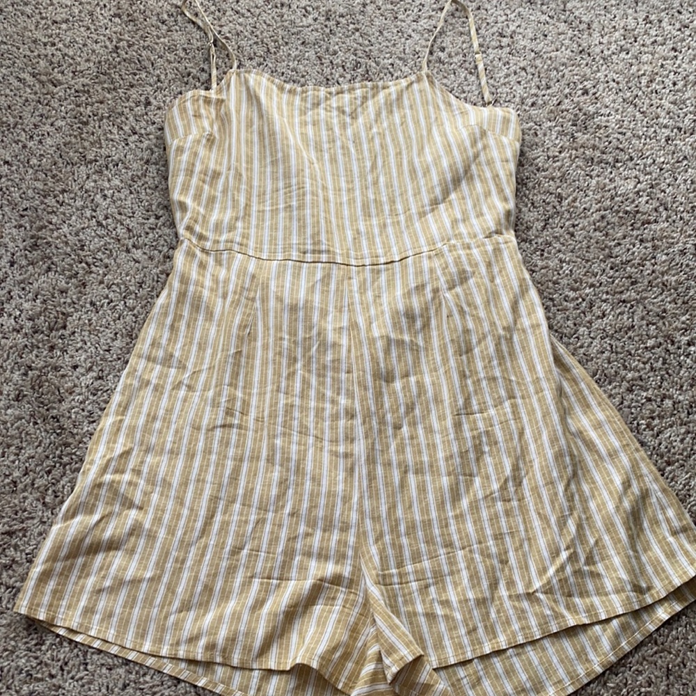 LA Hearts romper, tie back and zip up.